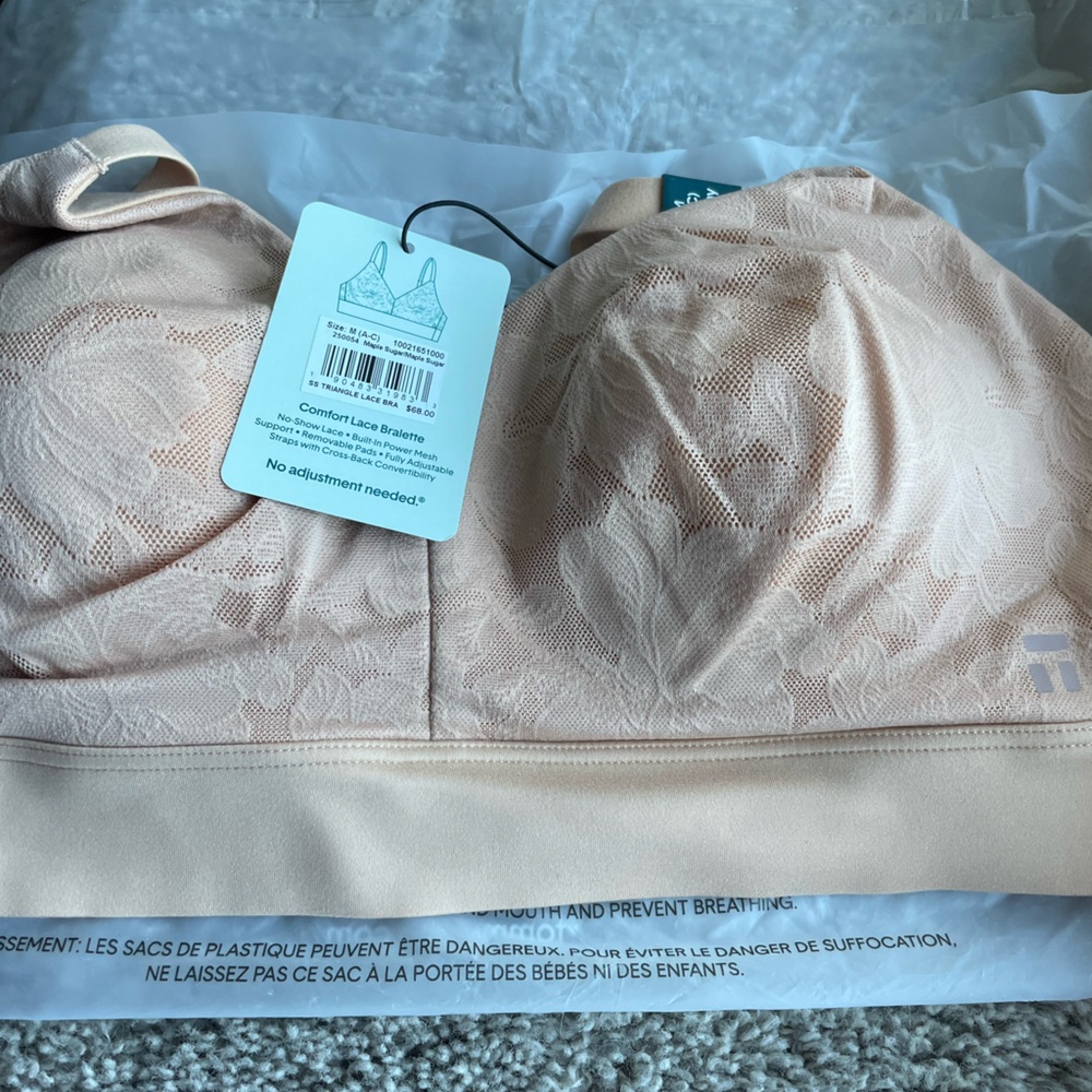 Tommy John Comfort Lace Bra in Peach